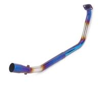 pour Yamaha YZF R125 R15 V3 R15 pour MT125 2008-2019 51MM Systèmes D'Echappement Moto Silencieux Avant Middle Link Pipe Silencieux D'échappement(Type A)