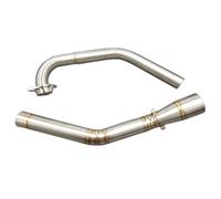 Pour Yamaha YZF R15 Pour MT-15 2008-2017 Pour MT125 Tube Intermédiaire De Silencieux D'échappement Pour Moto(Argent)