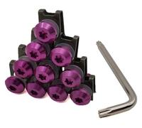 Pour YAMAHA YZFR1 YZFR6 2005-2012 Vis Ressorts Écrous Et Boulons De Carénage Motos Boulons Kits CaréNages(Purple)