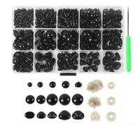 pour yeux de Sécurité Noirs pour Peluches DIY pour amigurumi(A)