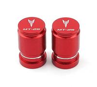 pour YH MT-25 MT 25 MT25 2016-2023 Moto CNC en Aluminium Accessoire Roue Pneu Valve Bouchons De Tige Couvercles Hermétiques(Rouge)