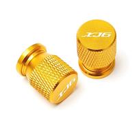 pour YH XJ6 N Diversion 2009-2015 2014 2013 2012 Moto Accessoires Roue Pneu Valve Caps en Aluminium Couvercle Étanche(Or)