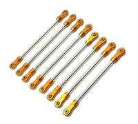 Pour YIKONG YK4106 1/10 8 Pièces Métal Traction Tige Lien Liaison RC Chenille Voiture Mise À Niveau Accessoires Remplacement Réparation Accessoires Rc(Yellow)