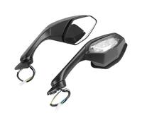 pour YZF-R1 pour R1M 2015-2025 pour YFZ-R6 17-20 Moto Clignotants Pliables Boîtier Latéral Rétroviseurs Vue Arrière Retroviseur Moto Embout Guidon