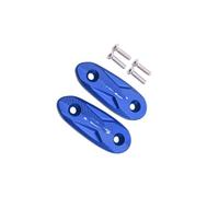 pour YZF-R3 Et YZF-R25 2019-2023, Capuchon Couvercle Trou Rétroviseur Base D'extension D'espacement Adaptateur D'extension Latéral Moto Rallonge Retroviseur(Blue)