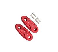 pour YZF-R3 Et YZF-R25 2019-2023, Capuchon Couvercle Trou Rétroviseur Base D'extension D'espacement Adaptateur D'extension Latéral Moto Rallonge Retroviseur(Red)