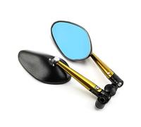 Pour Z1000 Z750 ER-6F ER-6N 1 Paire Accessoires De Moto En Aluminium Rétroviseurs De Moto Rétroviseur(Or)