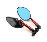 Pour Z1000 Z750 ER-6F ER-6N 1 Paire Accessoires De Moto En Aluminium Rétroviseurs De Moto Rétroviseur(Orange)