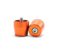 Pour Z250 Z300 Z650 Z750 Z800 Z900 Z1000 Moto Guidon Poignées Extrémités Bouchon Anti Vibration Embouts guidon moto(Orange)