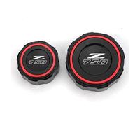 Pour Z750 Z 750 S Z750S 2005-2010 2011 2012 Accessoires Moto Couvercle De Réservoir De Liquide De Frein Protecteur Bouchon De Remplissage D'huile(2pcs Red)