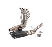 Pour Z900 2017-2024 Système D'échappement Collecteur Lien Tuyau 51mm Embouts De Silencieux Tuyaux D'échappement Tuyau d'échappement à enfiler(B)