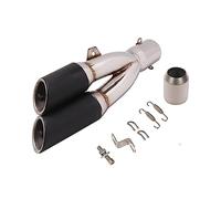 Pour Z900 Z1000 ER6N 51mm Universel Moto Silencieux D'échappement Double Évasion Droite Gauche Moto Tuyau D'échappement(3 Right)