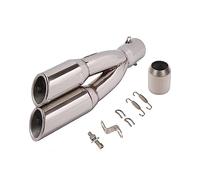 Pour Z900 Z1000 ER6N 51mm Universel Moto Silencieux D'échappement Double Évasion Droite Gauche Moto Tuyau D'échappement(5 Right)