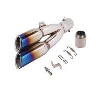 Pour Z900 Z1000 ER6N 51mm Universel Moto Silencieux D'échappement Double Évasion Droite Gauche Moto Tuyau D'échappement(1 Right)