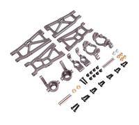 Pour ZD Pour DBX-10 De Course 1/10 Convient Voiture Télécommandée Métal Pièces Mise À Niveau Modification Culbuteur Couple Direction Ensemble 5 Parti RC(Titanium)