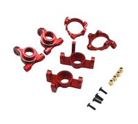 Pour ZD Pour Racing MT16 BX12 X12S MT14R PT14R Pour Gladiator 1/14 Coupelle Direction En Métal 3 Pièces C Pour Siège Roue Arrière Voiture À Distance Pièces Voitures RC(Red)