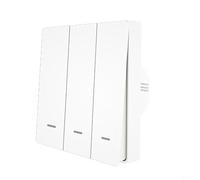 pour ZigBee Interrupteur de scène sans fil - pour ZigBee Interrupteur sans fil sans installation, commutateur à distance, concentrateur pour ZigBee requis, application Smart Life/Tuya (3 gang)