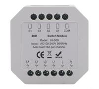 Pour Zigbee pour module de commutateur intelligent 16 A pour Tuya et pour application SmartLife | Commande vocale pour relais avec minuterie | Mémoire de groupe et hors tension | CA 100-240 V | Blanc