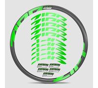 pour Zipp Firecrest 202 Route 2021 - Ensemble d'autocollants de roue en carbone pour jante | Autocollants personnalisés de couleur, résistants aux rayures, graphismes de roue protégés UV (vert agate