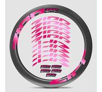 pour Zipp Firecrest 404 Roue Carbone 2021 - Ensemble d'autocollants de couleur personnalisée | Autocollants résistants aux rayures et protégés contre les UV pour les roues 404 (Poudre Miroir + Style 9