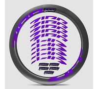 pour Zipp Firecrest 404 Roue en Carbone 2021 - Ensemble d'autocollants de Couleur Personnalisée | Autocollants Résistants aux Rayures et Protégés UV pour Jantes 404 (Super Brillant Métallique Glace