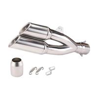 Pour ZX25R Pour VERSYS 650 Silencieux D'échappement Modifier Tube Double Sortie Pot d'échappement(D)