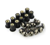 Pour ZX6R ZX-6R ZX 6R ZX7R ZX9R ZX10R ZX-10R ZX12R ZX14R Pare-brise Kit De Boulons De Pare-brise Vis Écrous(Steel Titanium)