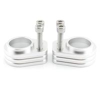 pour Zzr1200 Toutes Les Années 19.55mm Relever Le Code De Rehaussement du Guidon Riser Adaptateur De Pince Montage Risers Guidon Moto Riser De Guidon