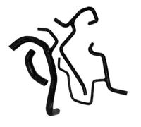 pourcompatible avec Dodge Challenger pour Charger SRT8 6.4L V8 2013 2012 pourde radiateur Durite de Chauffage de radiateur en Silicone 5039042AE 5039042AF