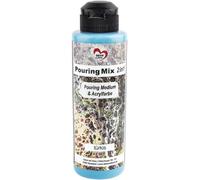 Pouring Mix 2en1 Medium De Lissage Et Peinture Acrylique Médium De Coulage Déjà Intégré Dans La Peinture, Aucun Mélange Requis 180 Ml (Turquoise)