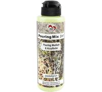 Pouring Mix 2en1 Medium De Lissage Et Peinture Acrylique Médium De Coulage Déjà Intégré Dans La Peinture, Aucun Mélange Requis 180 Ml (Vert Pastel)