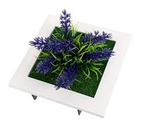 Pourpre Cadre Décoratif Succulent en Plastique, Décoration Murale | Décoration Intérieure et Extérieure, sans Entretien, Ne Fane Jamais, Facile à Soigner, Aspect Soigné