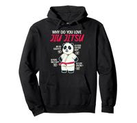 Pourquoi Aimez-Vous Les Pandas drôles de jiu-Jitsu brésilien Sweat à Capuche