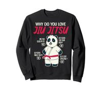 Pourquoi Aimez-Vous Les Pandas drôles de jiu-Jitsu brésilien Sweatshirt