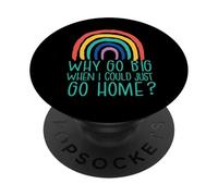 Pourquoi Aller à la Maison ? Introvert Friend Meme PopSockets PopGrip Adhésif