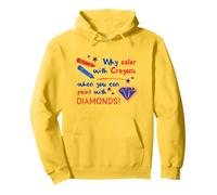 Pourquoi colorier avec des Crayons Quand Vous Pouvez Peindre avec des Diamants Sweat à Capuche