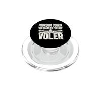 Pourquoi Courir Quand tu Peux Voler Humour Natation PopSockets PopGrip pour MagSafe