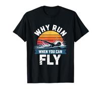 Pourquoi courir quand vous pouvez voler en nageant T-Shirt