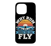 Pourquoi Courir Quand Vous Pouvez Voler Natation Retro Swimmer Swim Coque pour iPhone 14 Pro Max