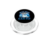 Pourquoi Courir Quand Vous Pouvez Voler Un Nageur drôle PopSockets PopGrip pour MagSafe
