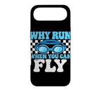Pourquoi Courir Quand Vous Pouvez Voler Une équipe de Natation Amusante Coque pour iPhone Air