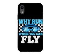 Pourquoi Courir Quand Vous Pouvez Voler Une équipe de Natation Amusante Coque pour iPhone XR