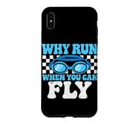 Pourquoi Courir Quand Vous Pouvez Voler Une équipe de Natation Amusante Coque pour iPhone XS Max