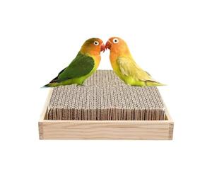 Pourquoi DE Parrot - Plateforme d'oiseaux en Papier Recyclable, Jouet de Coupe de Cage | Conception de Suspension compacte avec de Texture de Prise, approvisionnement en Jeu coinvo