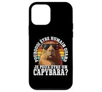Pourquoi Être Humain Quand Je Peux Être Un Capybara? Coque pour iPhone 12 Mini