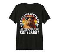 Pourquoi Être Humain Quand Je Peux Être Un Capybara? T-Shirt Haut de Gamme
