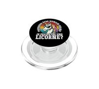 Pourquoi Être Humain Quand Je Peux Être Une Licorne? PopSockets PopGrip pour MagSafe