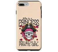 Pourquoi être Princesse Quand on Peut être Une Fille Pirate pour Femmes, Filles et Enfants Coque pour iPhone 7 Plus/8 Plus