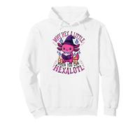 Pourquoi Hex a Little When You Can Hexalotl Funny Axolotl Witch Sweat à Capuche