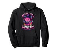 Pourquoi Hex a Little When You Can Hexalotl Funny Axolotl Witch Sweat à Capuche